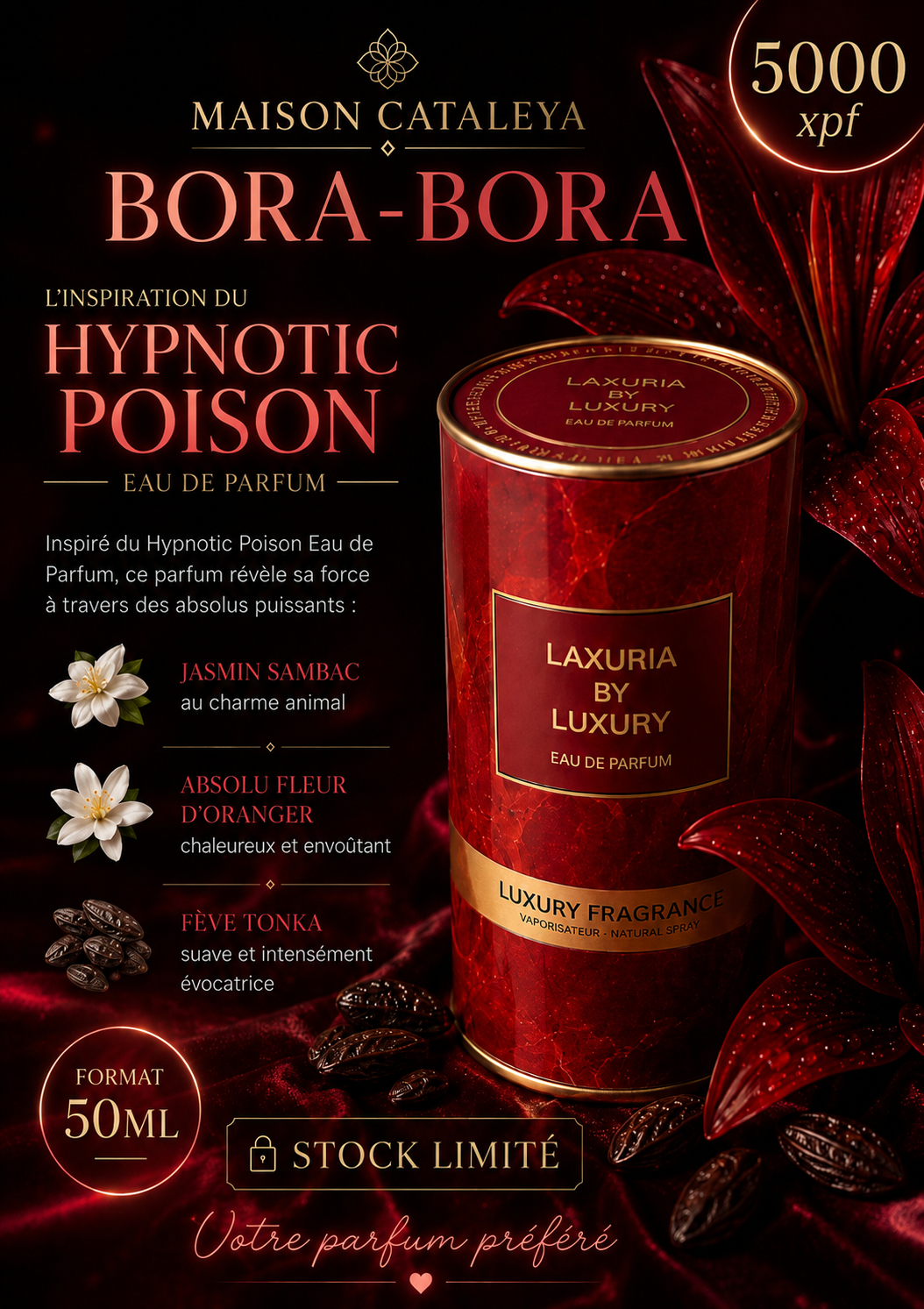 LAXURIA By LUXURY - Red Inspiration d’Hypnotic Poison 50ml